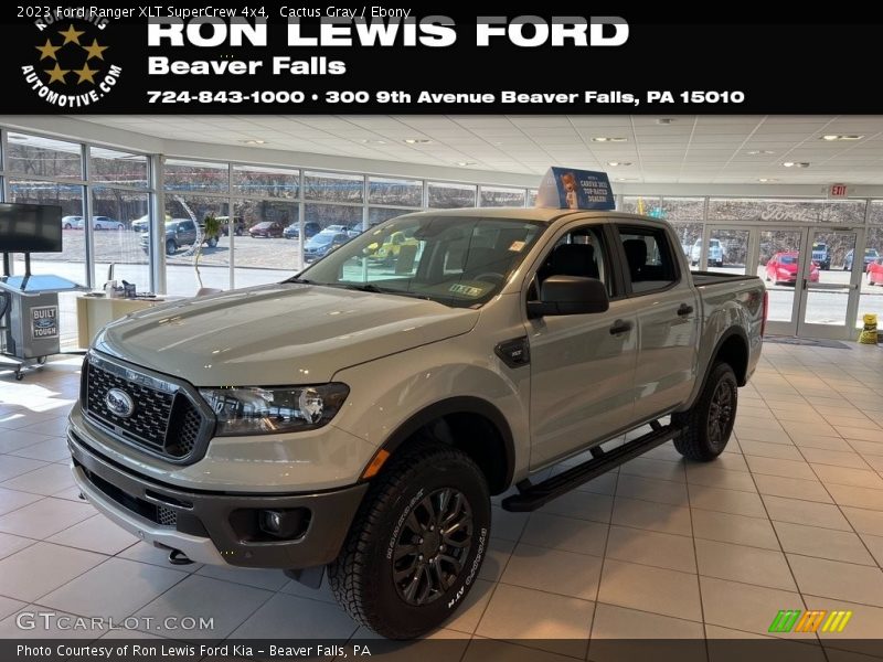 Cactus Gray / Ebony 2023 Ford Ranger XLT SuperCrew 4x4
