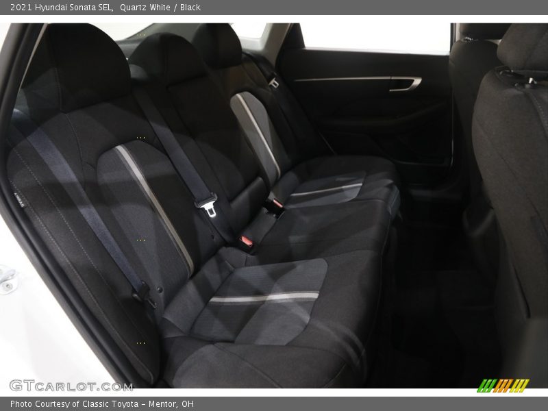 Quartz White / Black 2021 Hyundai Sonata SEL