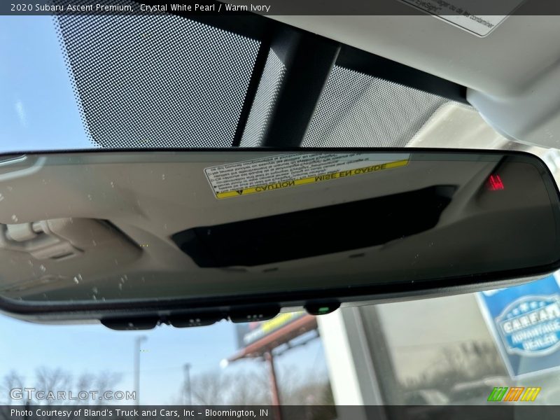 Crystal White Pearl / Warm Ivory 2020 Subaru Ascent Premium