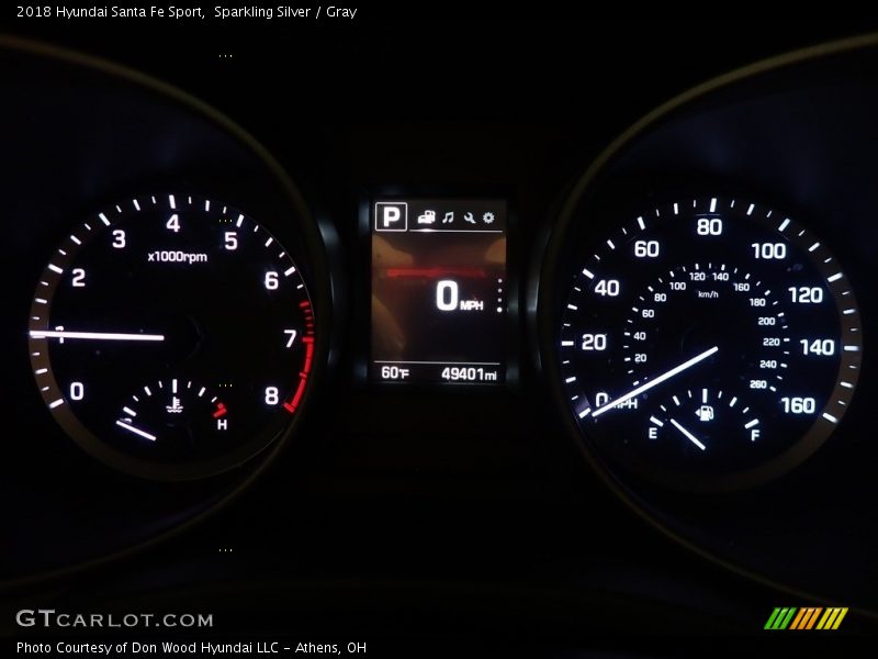 Sparkling Silver / Gray 2018 Hyundai Santa Fe Sport