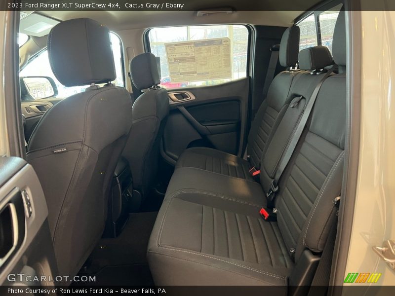 Rear Seat of 2023 Ranger XLT SuperCrew 4x4