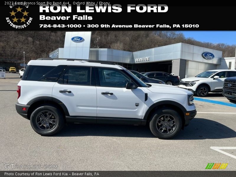 Oxford White / Ebony 2023 Ford Bronco Sport Big Bend 4x4