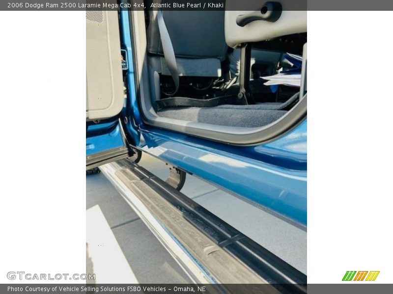 Atlantic Blue Pearl / Khaki 2006 Dodge Ram 2500 Laramie Mega Cab 4x4