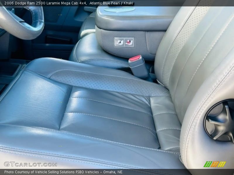 Atlantic Blue Pearl / Khaki 2006 Dodge Ram 2500 Laramie Mega Cab 4x4