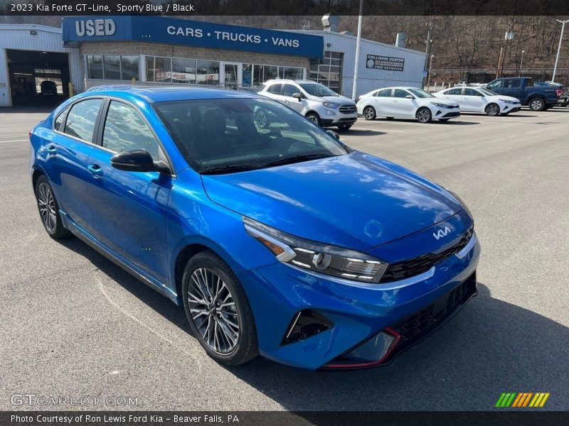 Sporty Blue / Black 2023 Kia Forte GT-Line