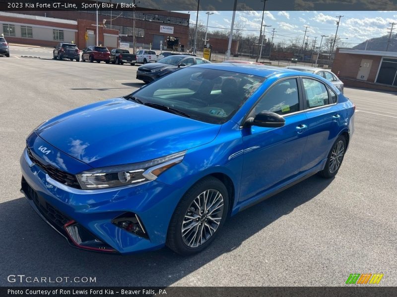 Sporty Blue / Black 2023 Kia Forte GT-Line