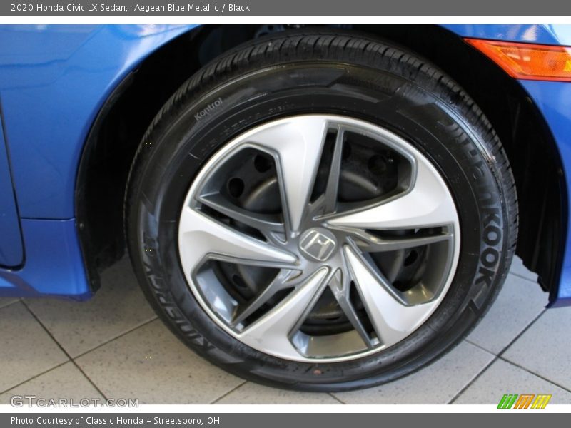 Aegean Blue Metallic / Black 2020 Honda Civic LX Sedan