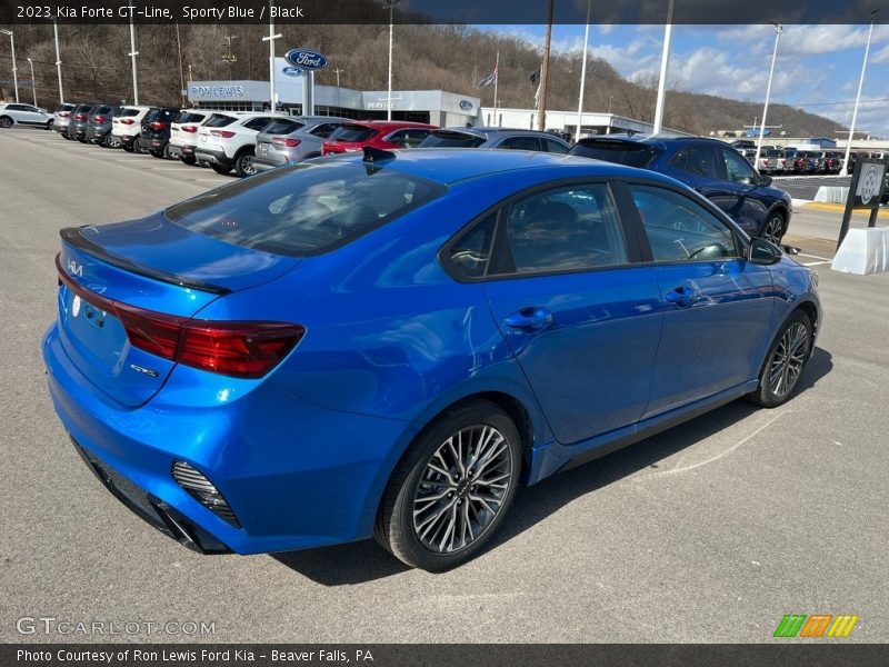 Sporty Blue / Black 2023 Kia Forte GT-Line