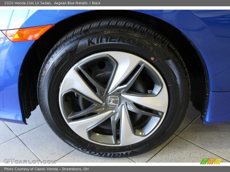 Aegean Blue Metallic / Black 2020 Honda Civic LX Sedan