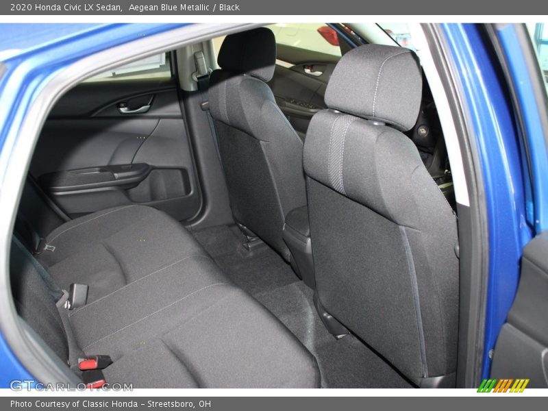 Aegean Blue Metallic / Black 2020 Honda Civic LX Sedan