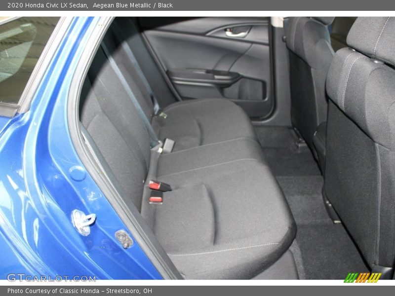 Aegean Blue Metallic / Black 2020 Honda Civic LX Sedan