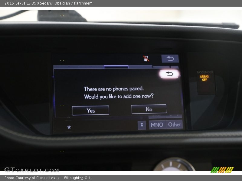 Obsidian / Parchment 2015 Lexus ES 350 Sedan