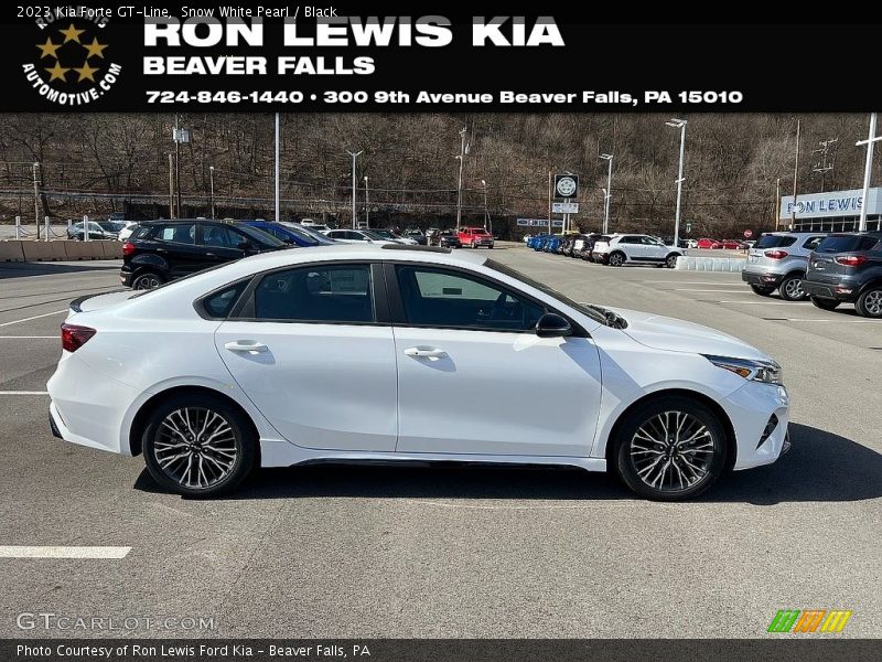 Snow White Pearl / Black 2023 Kia Forte GT-Line