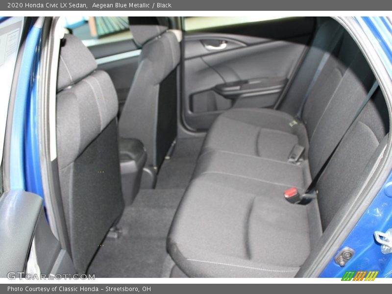 Aegean Blue Metallic / Black 2020 Honda Civic LX Sedan