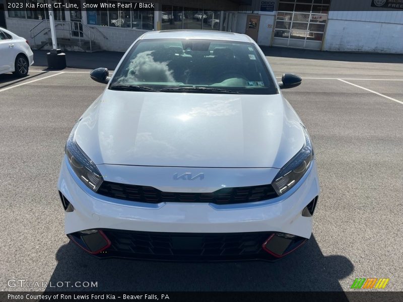 Snow White Pearl / Black 2023 Kia Forte GT-Line