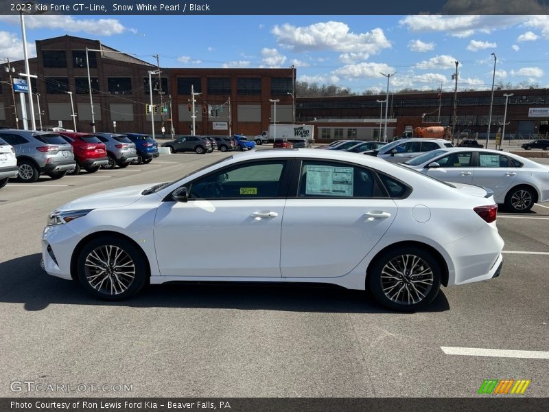 Snow White Pearl / Black 2023 Kia Forte GT-Line