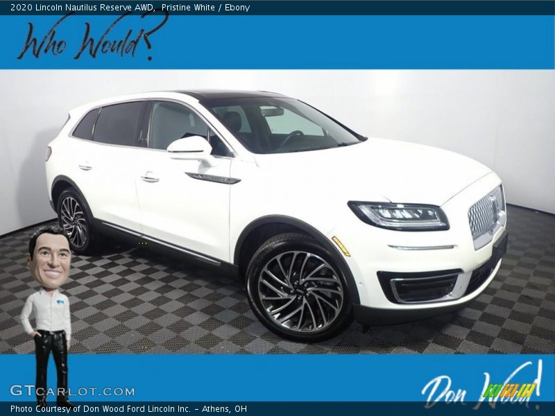 Pristine White / Ebony 2020 Lincoln Nautilus Reserve AWD