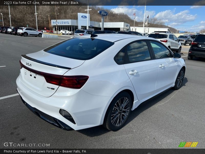 Snow White Pearl / Black 2023 Kia Forte GT-Line