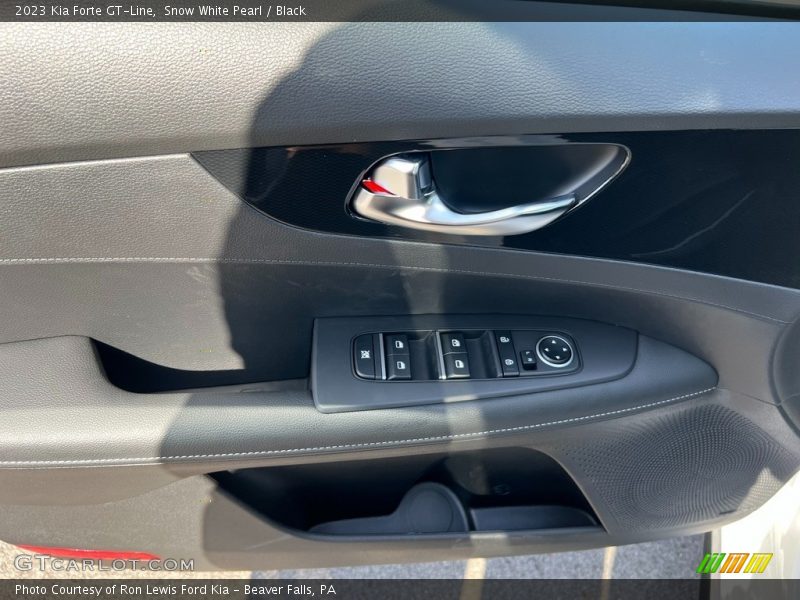 Snow White Pearl / Black 2023 Kia Forte GT-Line