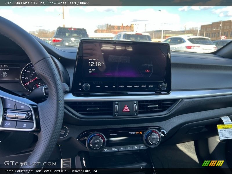 Snow White Pearl / Black 2023 Kia Forte GT-Line
