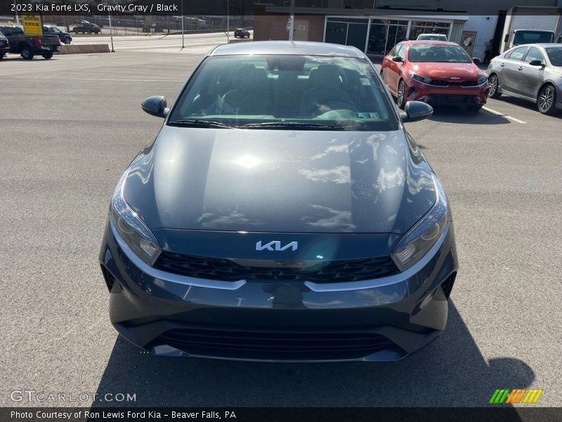 Gravity Gray / Black 2023 Kia Forte LXS