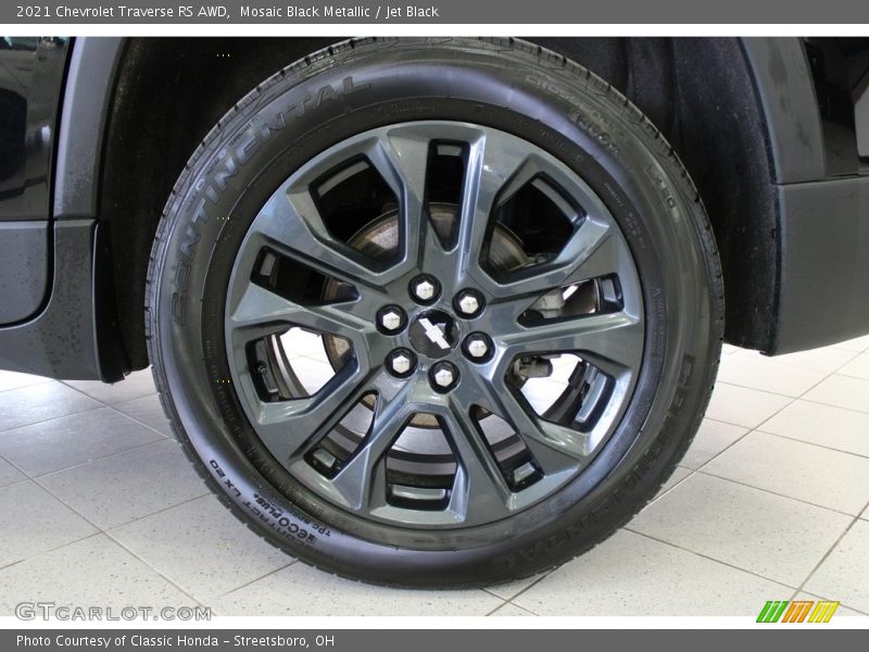 Mosaic Black Metallic / Jet Black 2021 Chevrolet Traverse RS AWD
