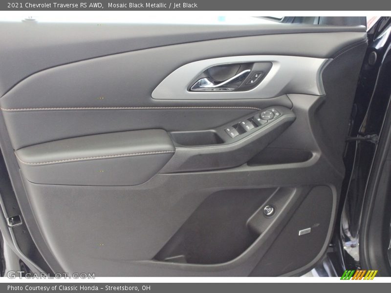 Mosaic Black Metallic / Jet Black 2021 Chevrolet Traverse RS AWD