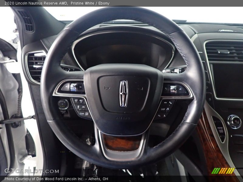 Pristine White / Ebony 2020 Lincoln Nautilus Reserve AWD