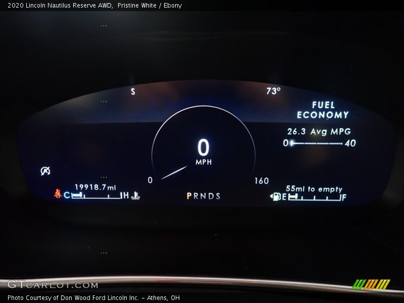 Pristine White / Ebony 2020 Lincoln Nautilus Reserve AWD