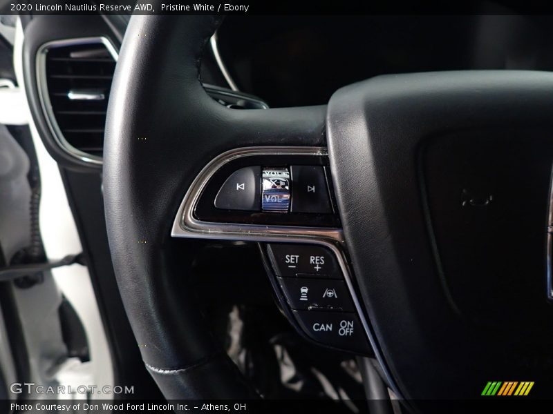 Pristine White / Ebony 2020 Lincoln Nautilus Reserve AWD