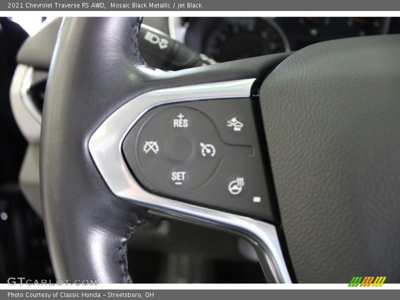 Mosaic Black Metallic / Jet Black 2021 Chevrolet Traverse RS AWD