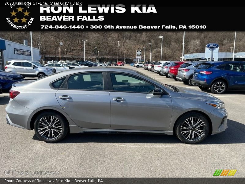 Steel Gray / Black 2023 Kia Forte GT-Line