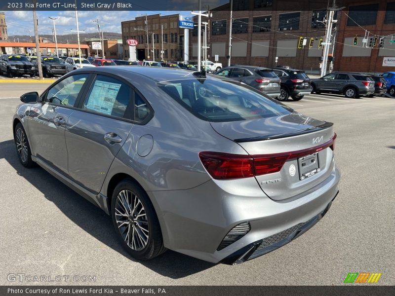 Steel Gray / Black 2023 Kia Forte GT-Line