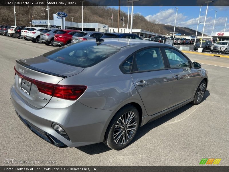 Steel Gray / Black 2023 Kia Forte GT-Line
