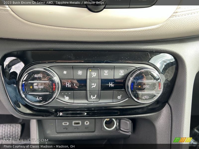 Controls of 2023 Encore GX Select AWD