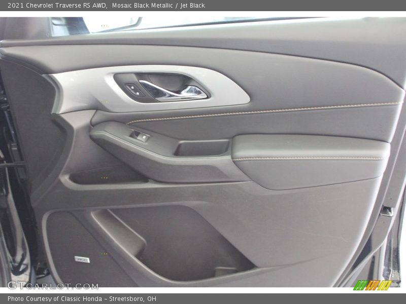 Mosaic Black Metallic / Jet Black 2021 Chevrolet Traverse RS AWD