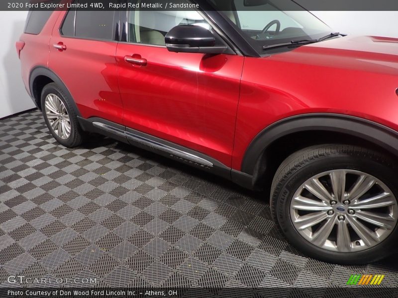 Rapid Red Metallic / Sandstone 2020 Ford Explorer Limited 4WD