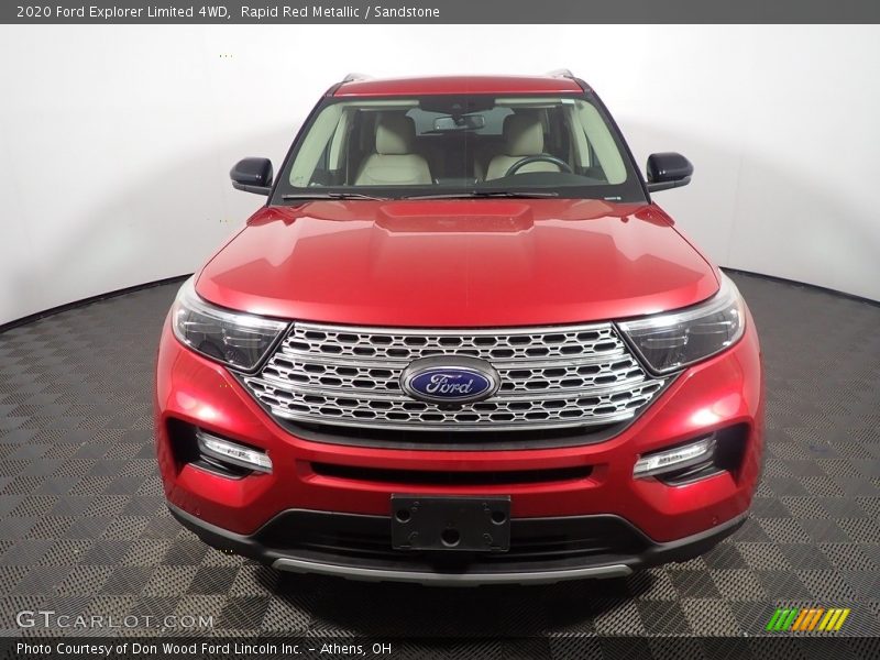 Rapid Red Metallic / Sandstone 2020 Ford Explorer Limited 4WD
