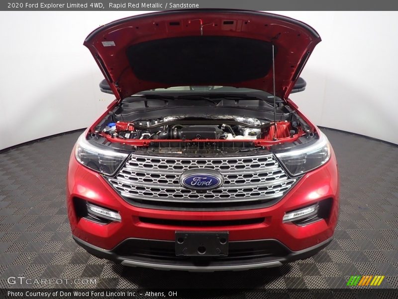 Rapid Red Metallic / Sandstone 2020 Ford Explorer Limited 4WD
