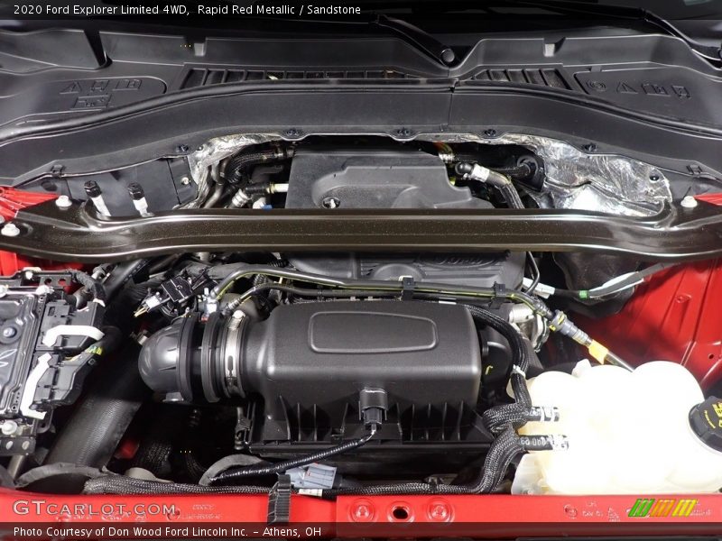 Rapid Red Metallic / Sandstone 2020 Ford Explorer Limited 4WD