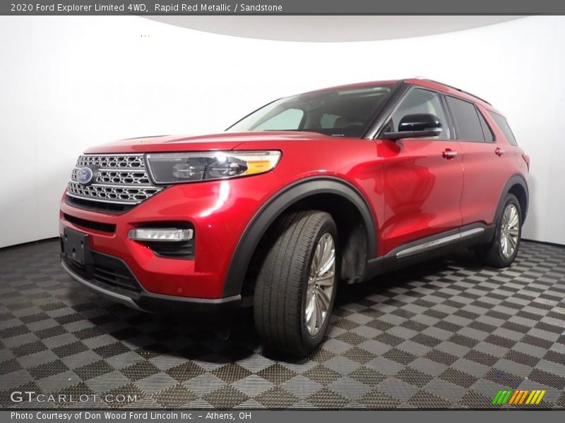 Rapid Red Metallic / Sandstone 2020 Ford Explorer Limited 4WD