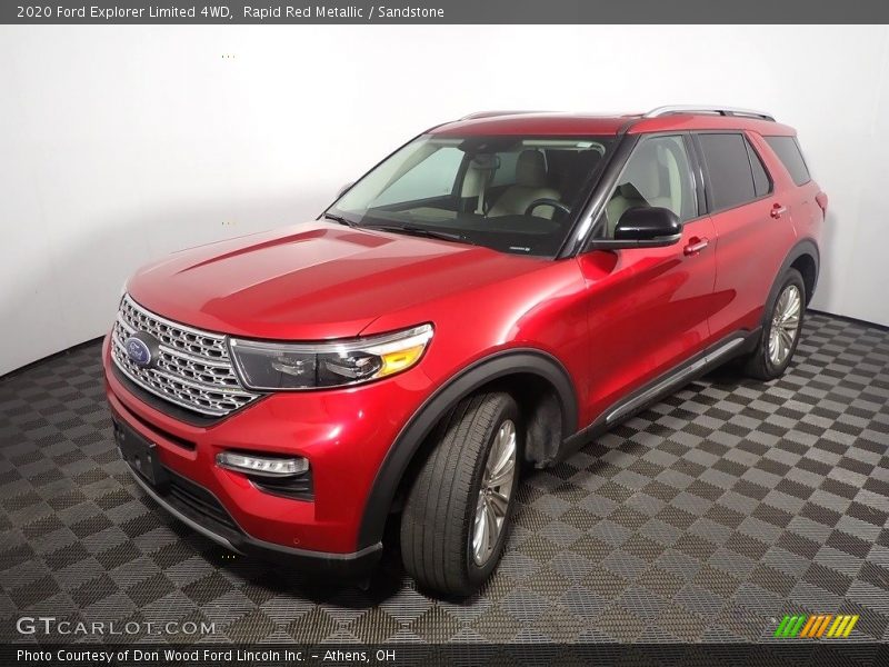 Rapid Red Metallic / Sandstone 2020 Ford Explorer Limited 4WD