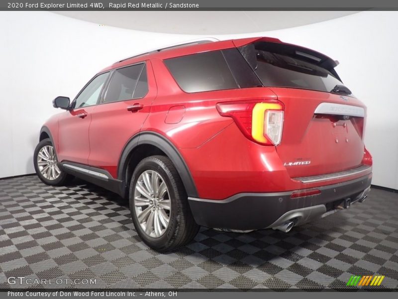 Rapid Red Metallic / Sandstone 2020 Ford Explorer Limited 4WD