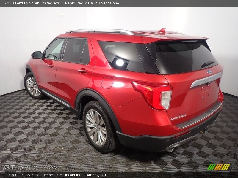 Rapid Red Metallic / Sandstone 2020 Ford Explorer Limited 4WD