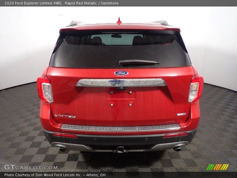 Rapid Red Metallic / Sandstone 2020 Ford Explorer Limited 4WD