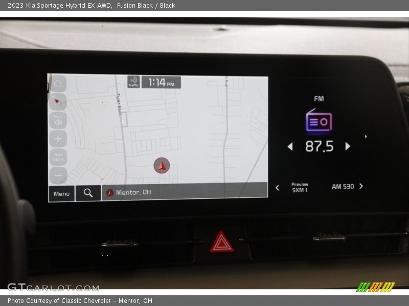 Navigation of 2023 Sportage Hybrid EX AWD