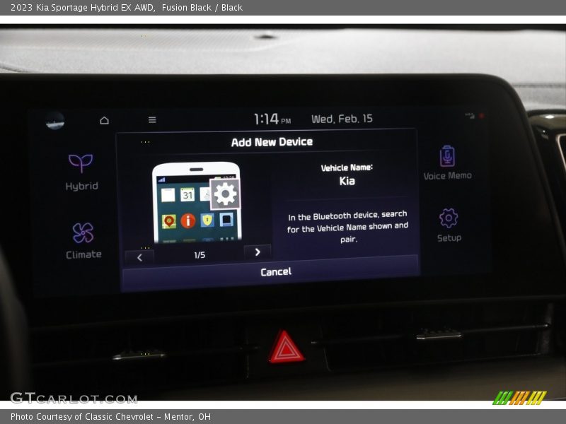 Fusion Black / Black 2023 Kia Sportage Hybrid EX AWD