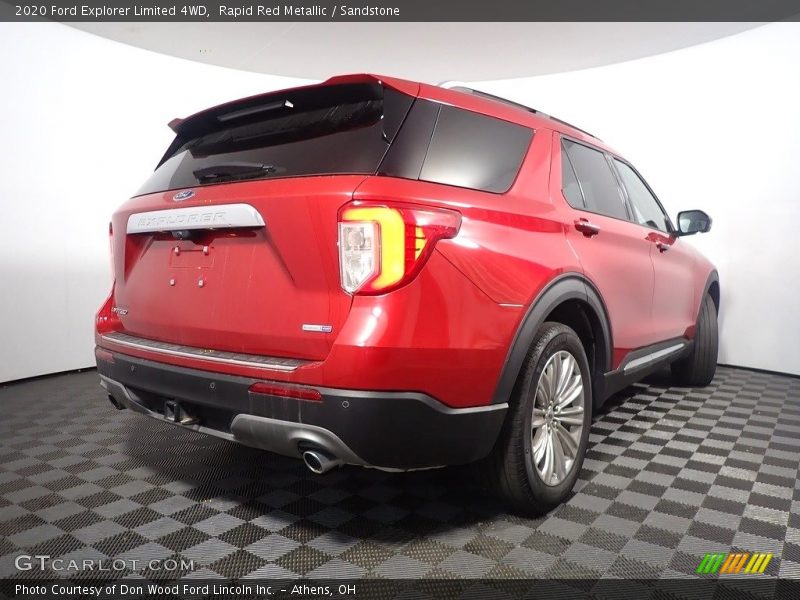 Rapid Red Metallic / Sandstone 2020 Ford Explorer Limited 4WD