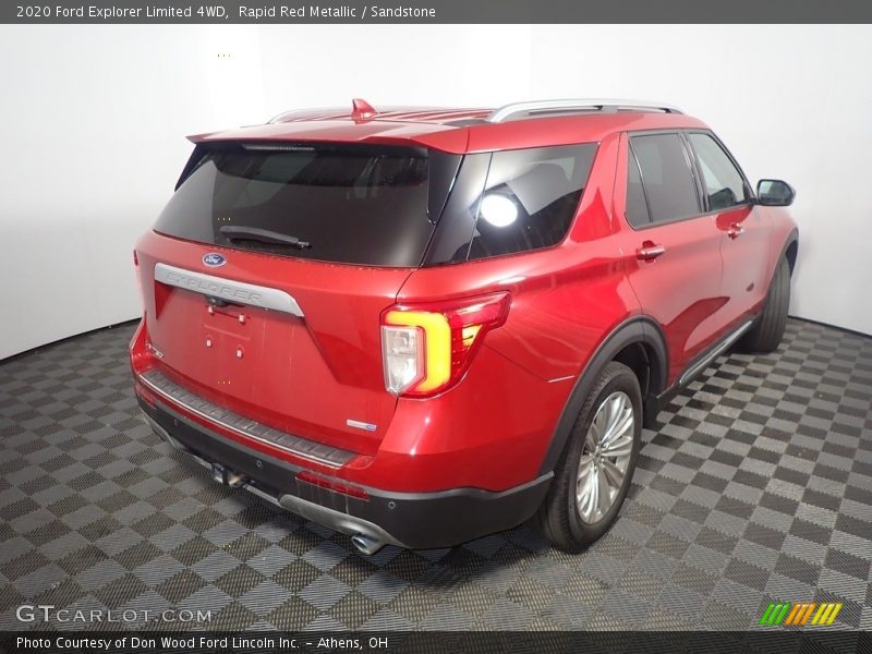 Rapid Red Metallic / Sandstone 2020 Ford Explorer Limited 4WD