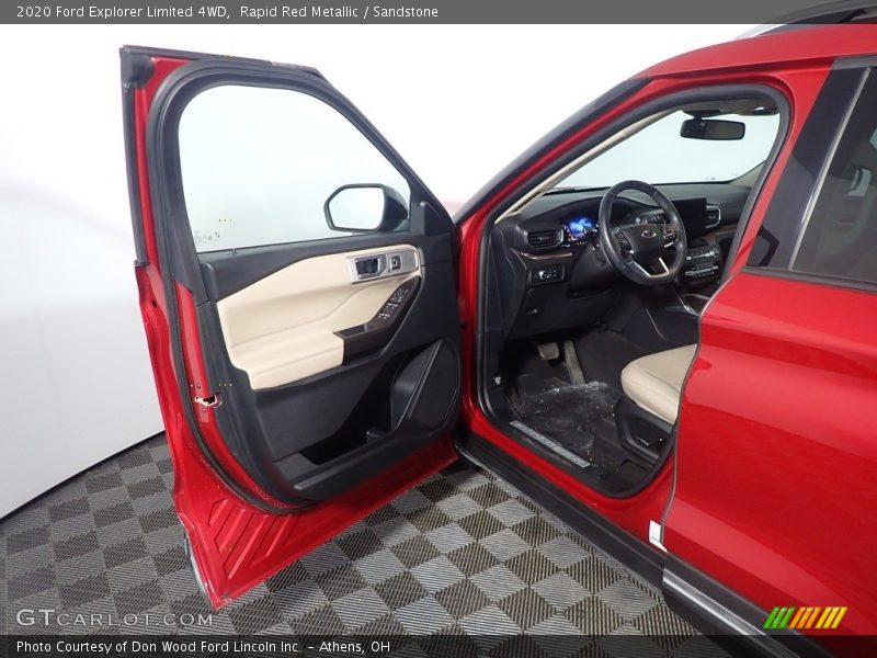 Rapid Red Metallic / Sandstone 2020 Ford Explorer Limited 4WD